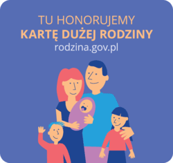 Informacja o honorowaniu karty dużej rodziny
